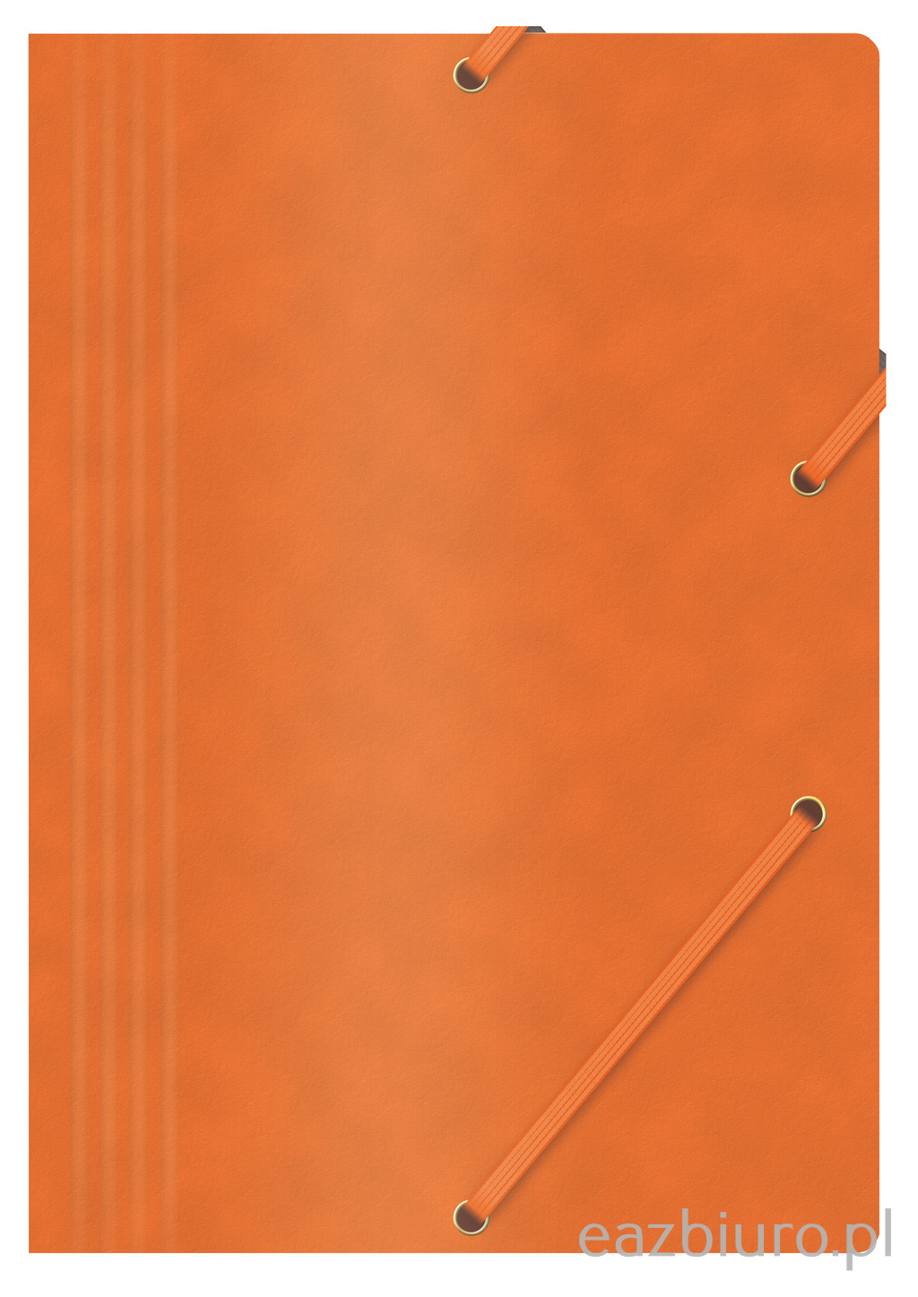 Teczka z gumką Office Products, preszpan, A4, 390gsm, 3-skrzydłowa, pomarańczowa | biuroweokazje.pl | Kup taniej!
