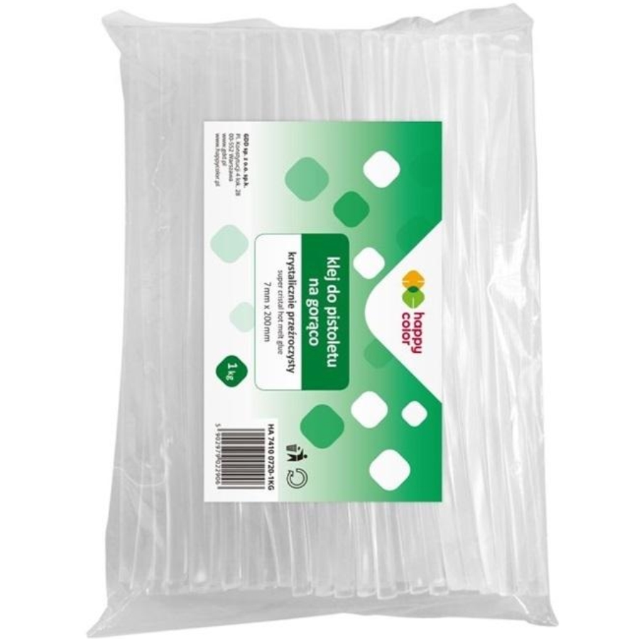 Klej do pistoletu na gorąco 7 mm x 200 mm 1 kg transparentny | biuroweokazje.pl | Zamów szybko!