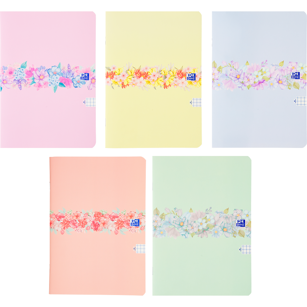 Zeszyt A4 60k kratka Oxford flowers | biuroweokazje.pl | Wybierz jakość premium