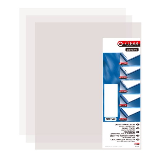 Folia do bindowania przeźroczysta 0,20 zestaw 100 sztuk | biuroweokazje.pl | Skorzystaj dziś!