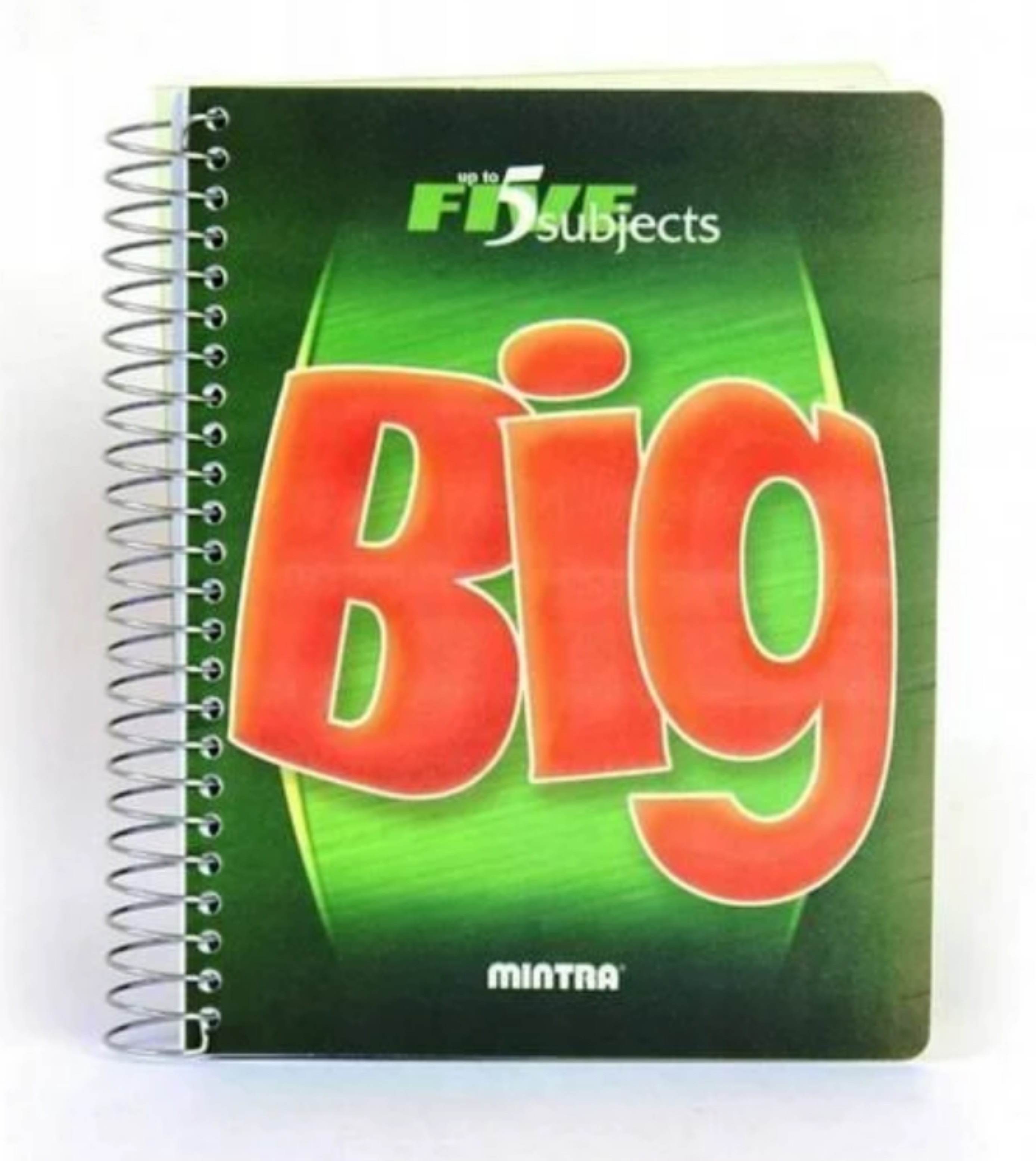 Kołonotatnik big, format A5, 160 kartek 80 g/m2, przekładki 4x40, linie, zielony | biuroweokazje.pl | Kliknij i kup!