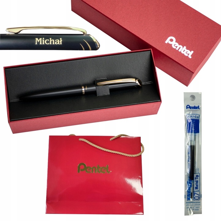 Pióro kulkowe bl2007 0,7mm energel czar.-zł. + gra | biuroweokazje.pl | Sprawdź nasz hit