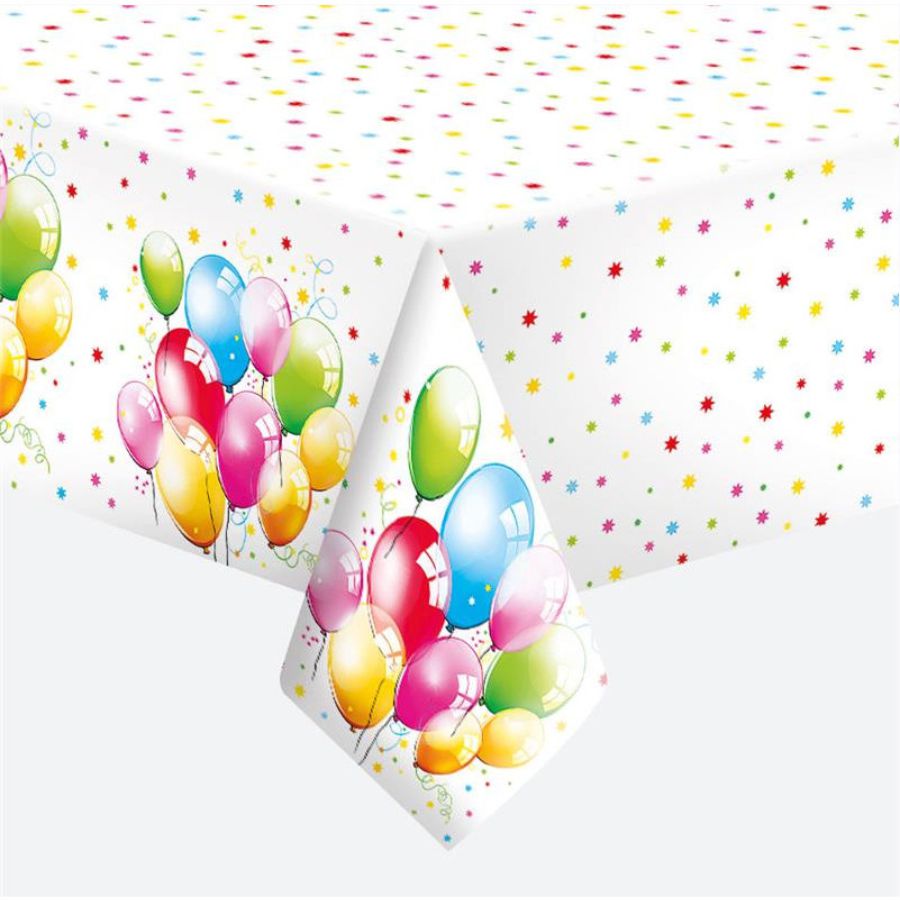 Obrus papierowy Birthday Balloons 120 x 180 cm zestaw 1 sztuk. | biuroweokazje.pl | Zamów rozsądnie!