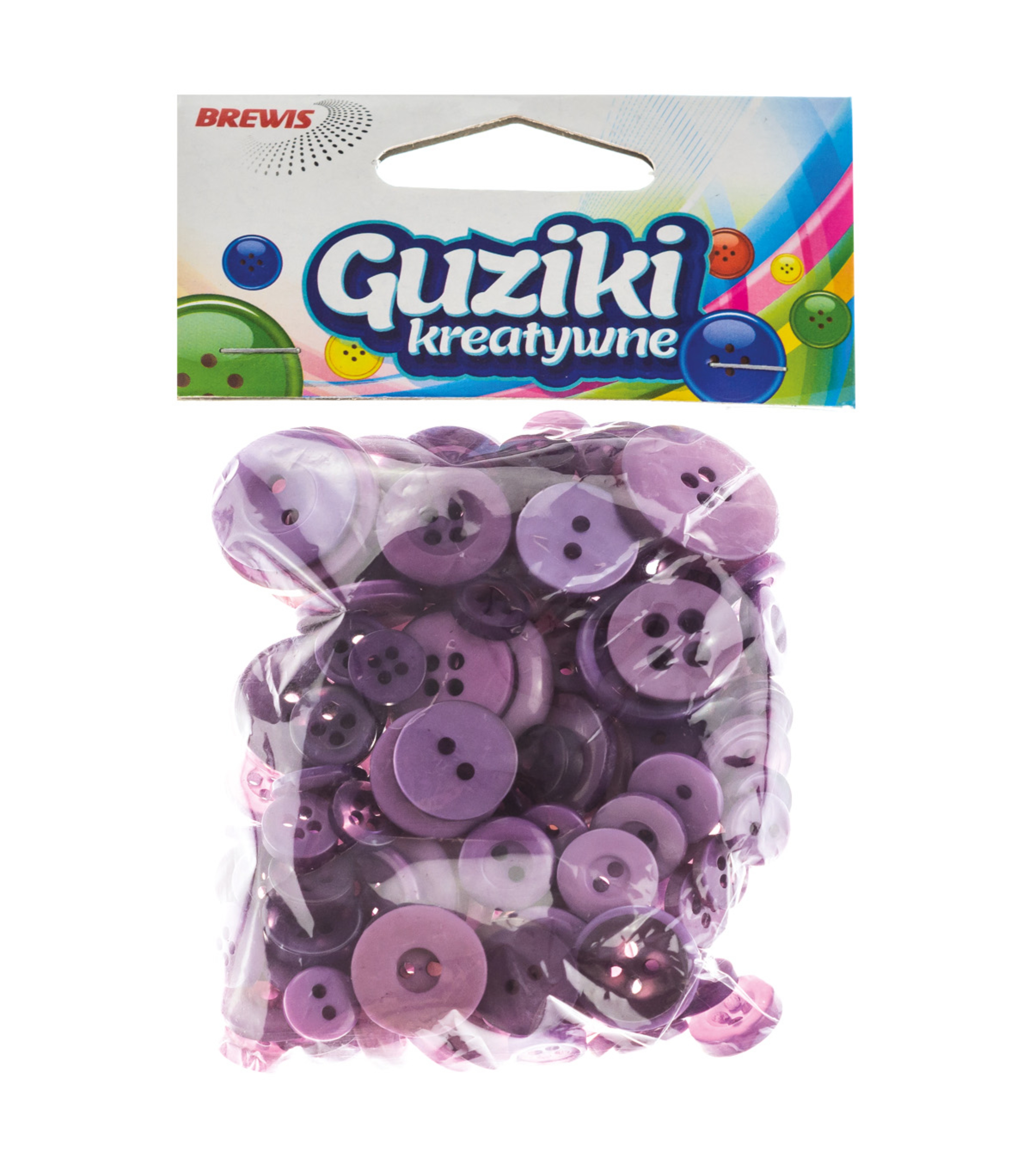 Guziki dekoracyjne gu7 40 g fioletowe | biuroweokazje.pl | Zamów wygodnie!