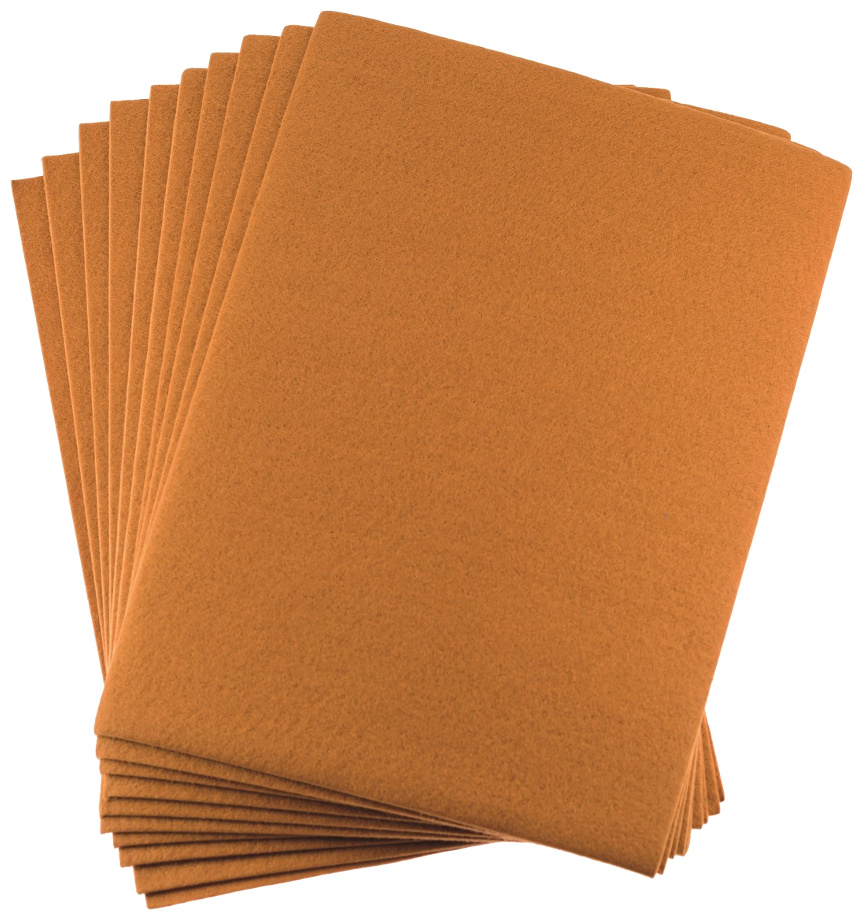 Filc dekoracyjny A4 1 mm brązowy zestaw 10 sztuk | biuroweokazje.pl | Zamów taniej!