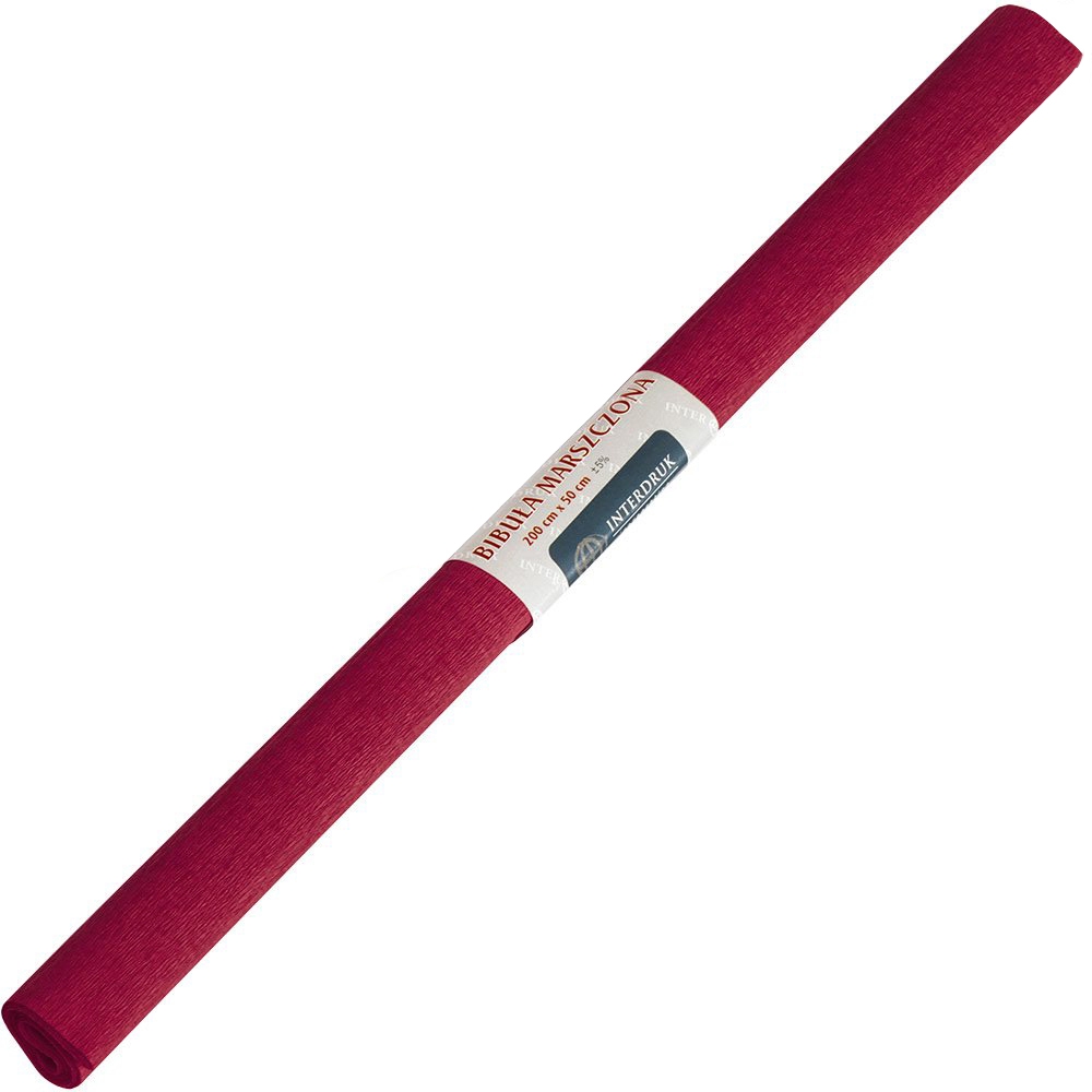 Bibuła marszczona czerw.ciemna 