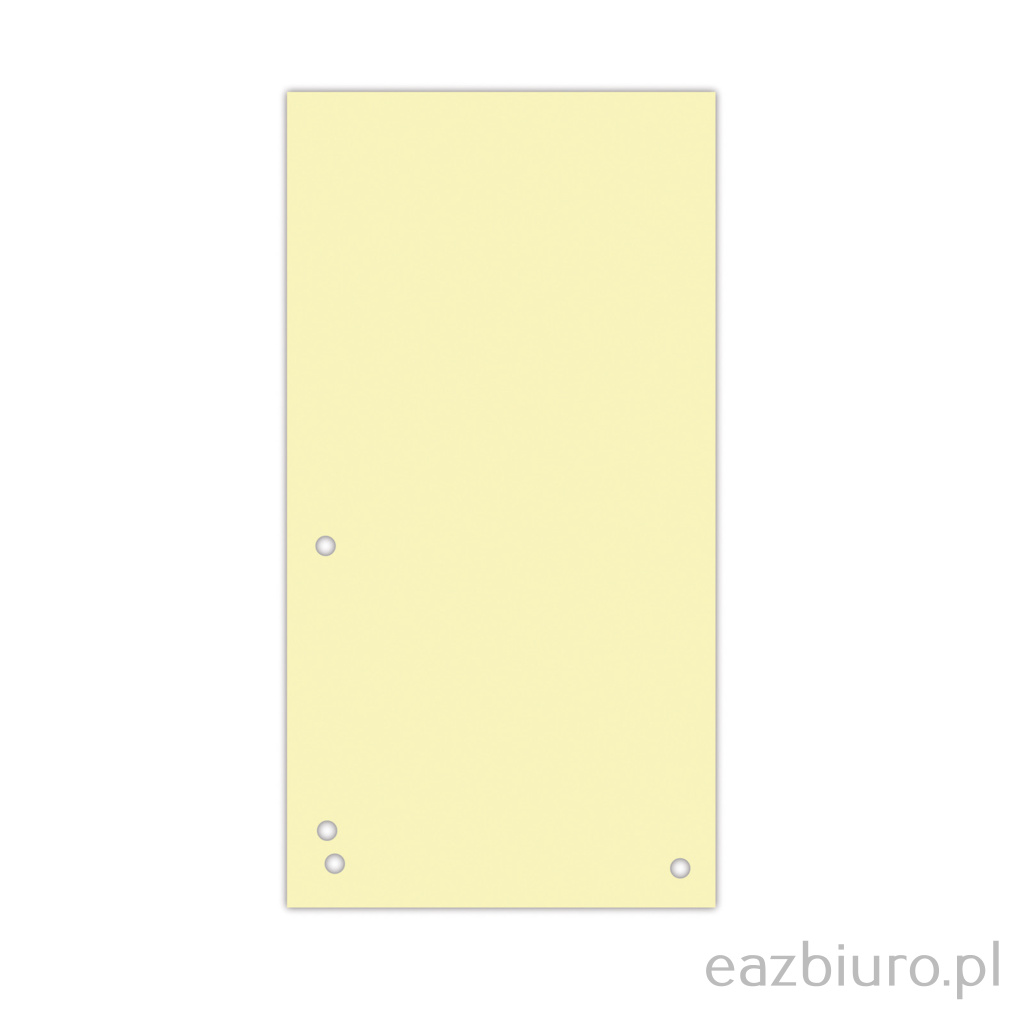 Przekładki do segregatora papierowe 1 3 A4 żółte | biuroweokazje.pl | Zamów szybko!