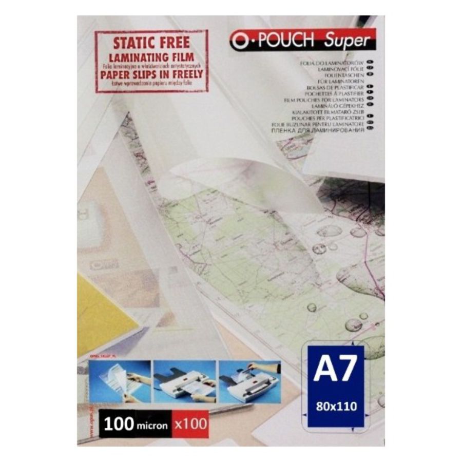 Folie laminacyjne Opus 80x110 mm 100 µm zestaw 100 sztuk | biuroweokazje.pl | Skorzystaj dziś!