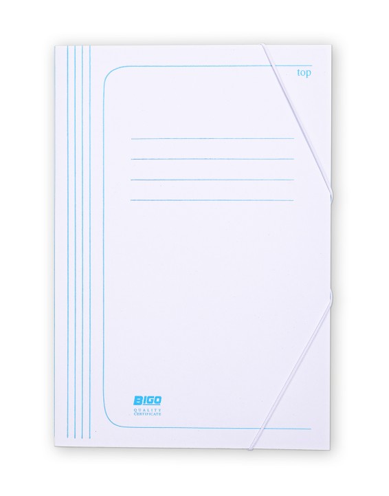 Teczka z gumką biała Bigo do biura | biuroweokazje.pl | Kliknij i kup!