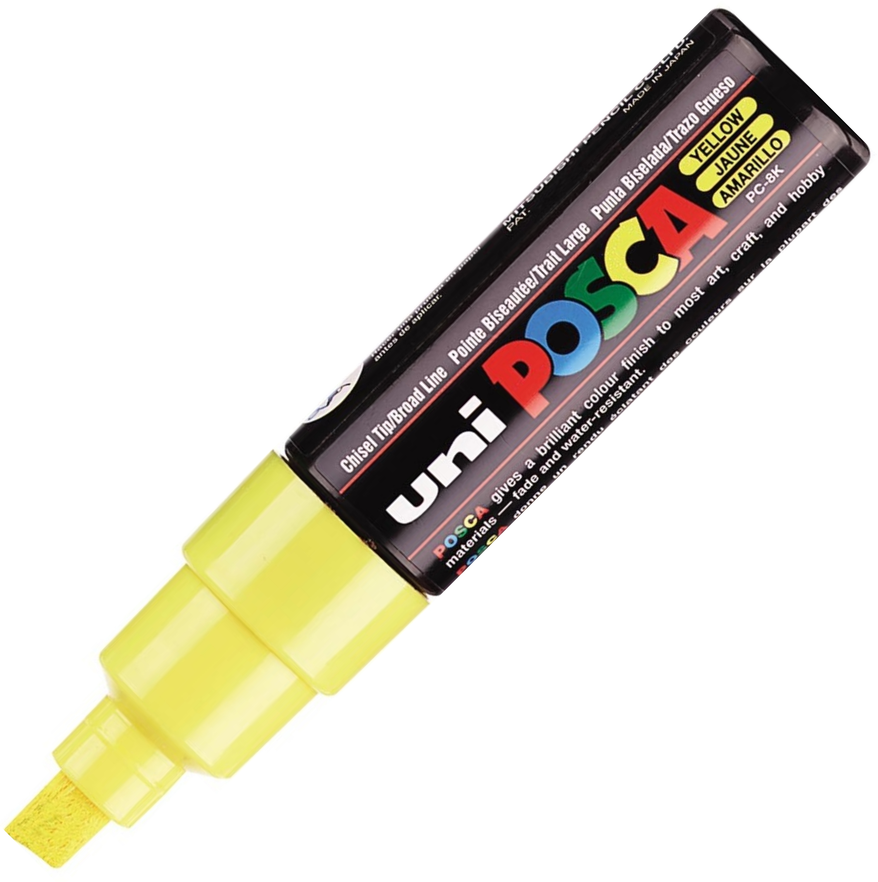 Pc-8k żółty marker posca,uni do biura | biuroweokazje.pl | Dodaj do koszyka!