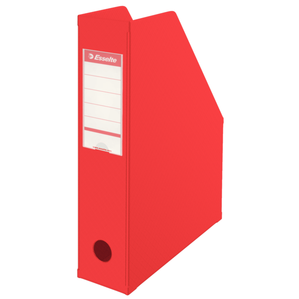 Pojemnik na czasopisma Esselte vivida, składany kolor vivida czerwony | biuroweokazje.pl | Wybierz mądrze!