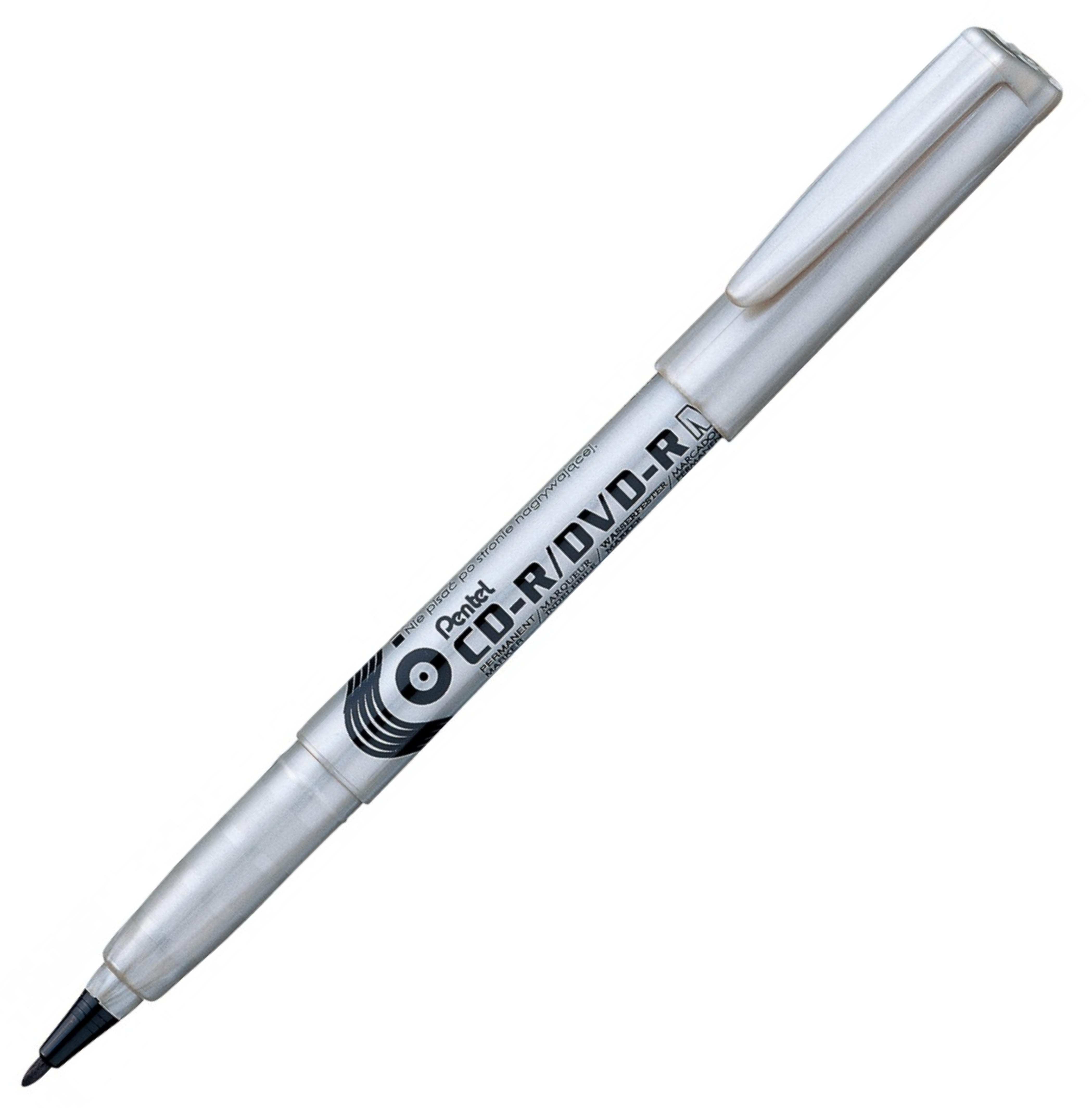 Marker do opisywania płyt cd Pentel nms51 czarny | biuroweokazje.pl | Kup sprytnie!