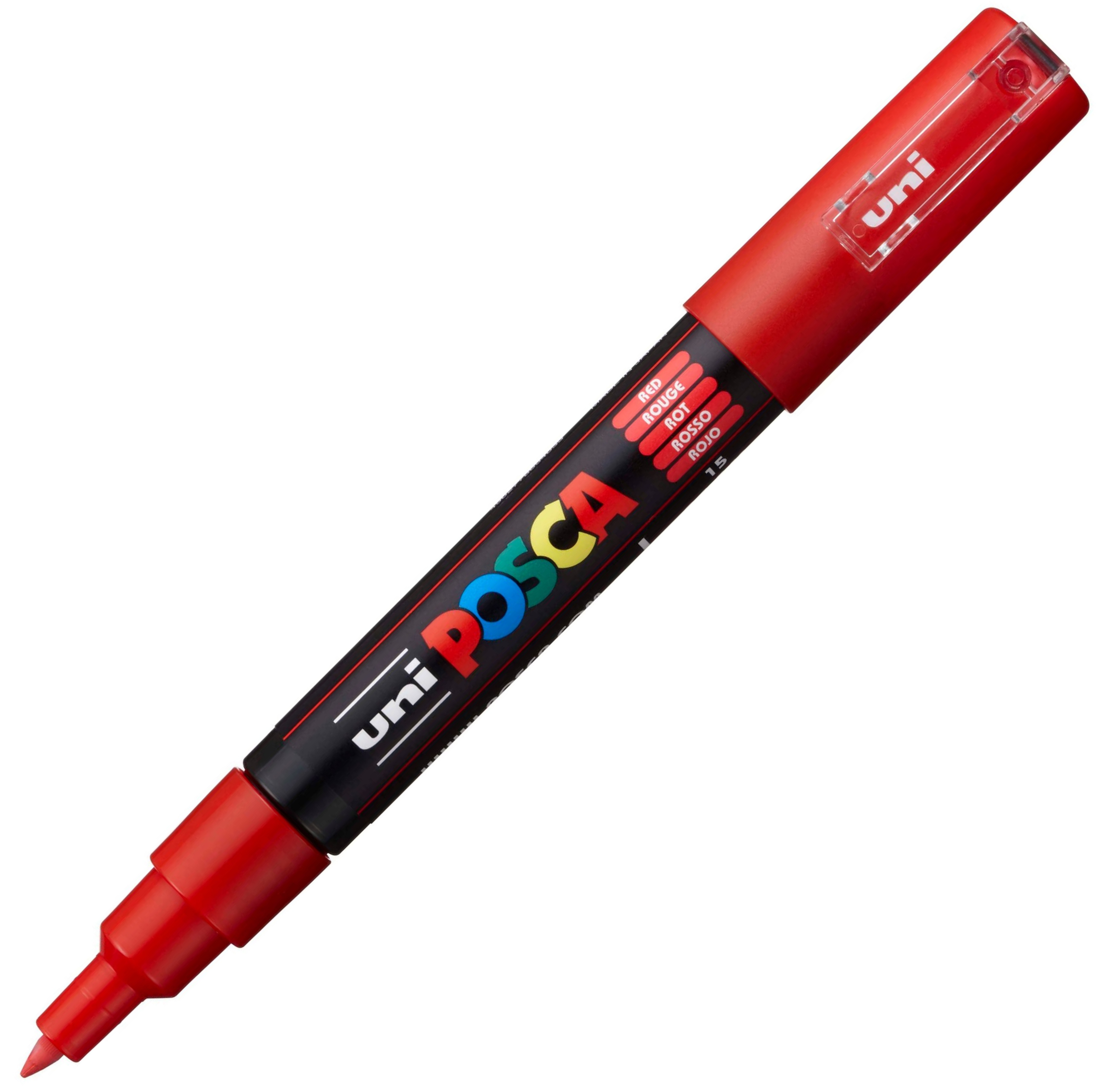 Pc-1 m czerwony marker posca uni | biuroweokazje.pl | Kup od razu!