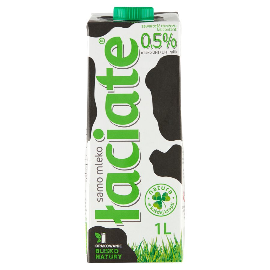 Mleko łaciate 0,5% 1 l do biura | biuroweokazje.pl | Nie czekaj!