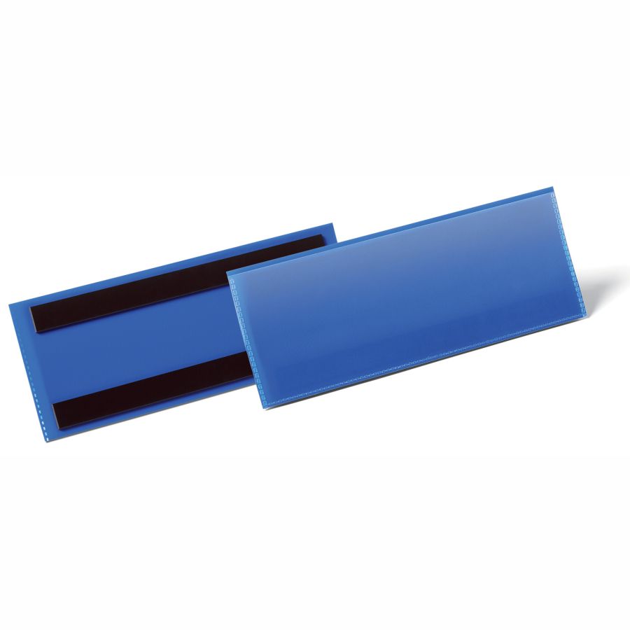 Kieszeń magnetyczna magazynowa na etykiety 210x74 mm zestaw 50 sztuk | biuroweokazje.pl | Zamów online!