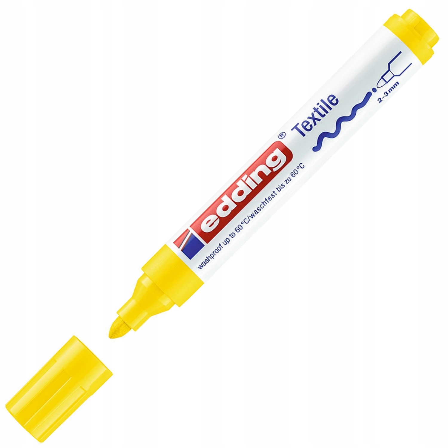 Marker Edding do tkanin żółty 3 mm okrągły | biuroweokazje.pl | Kup od razu!