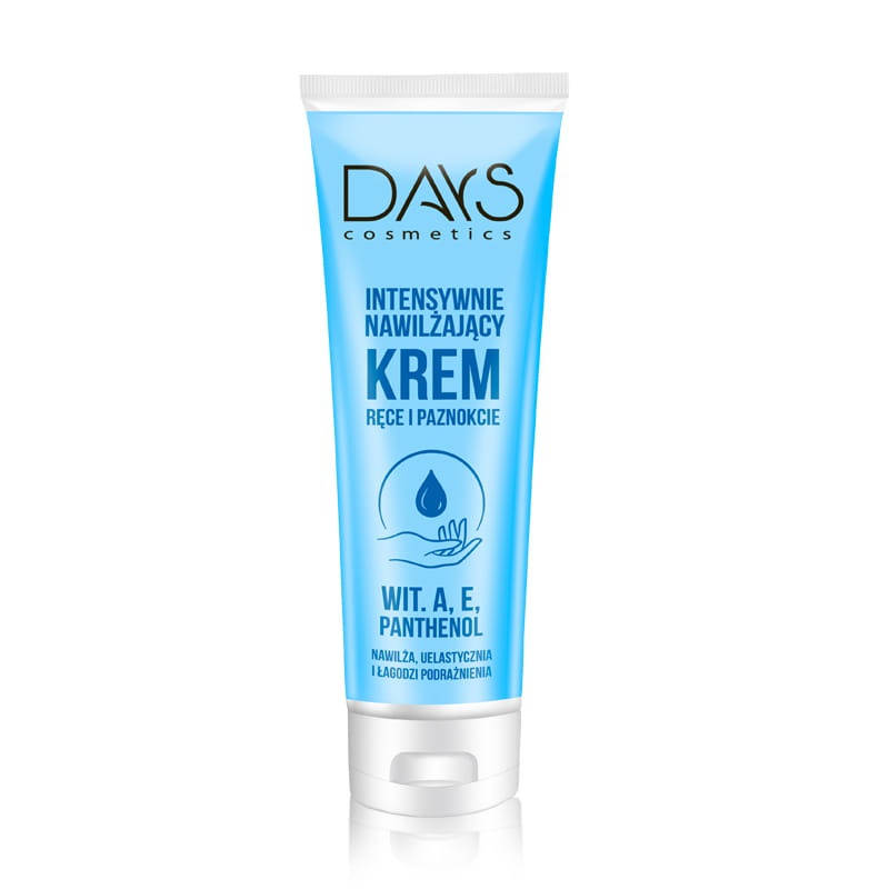 Krem do rąk i paznokci days cosmetics, intesywnie nawilżający z witaminą a, e i pantenol, | biuroweokazje.pl | Kup bez ryzyka!
