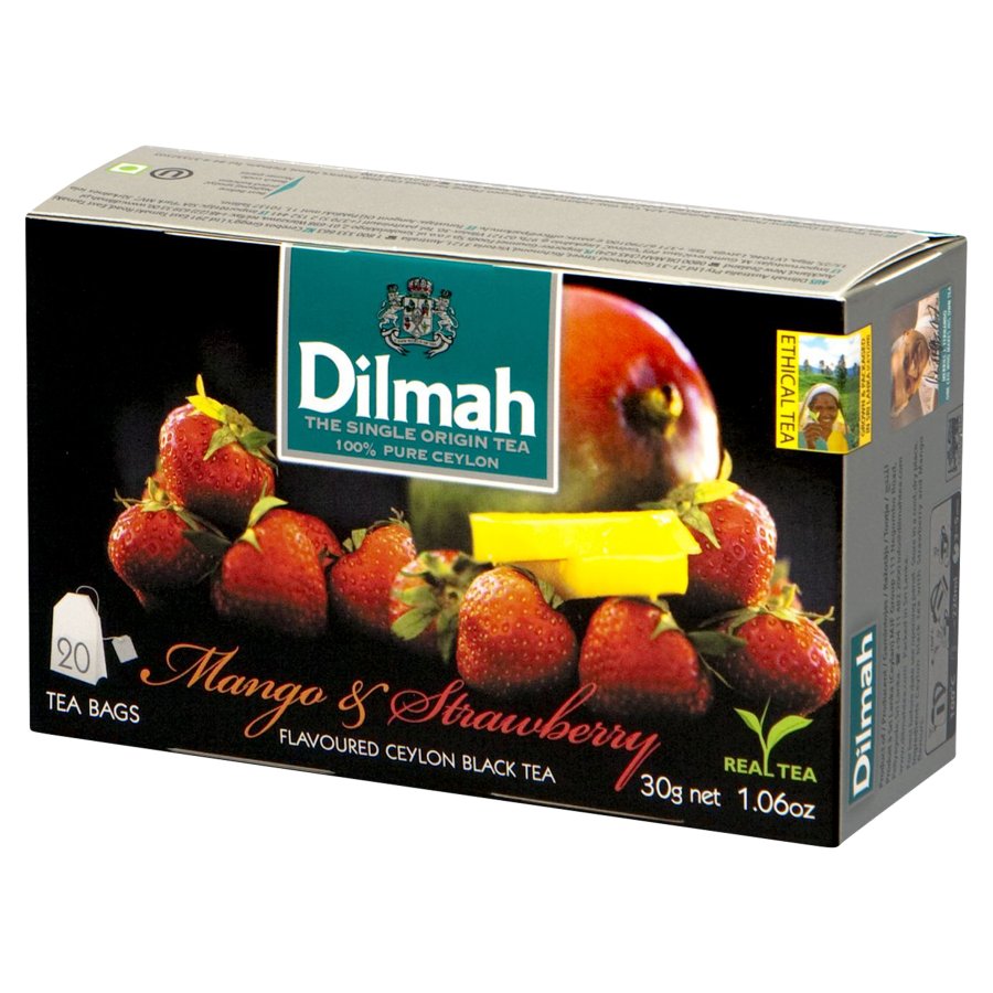 Herbata dilmah, mango i truskawki, 20 torebek | biuroweokazje.pl | Kup skutecznie!
