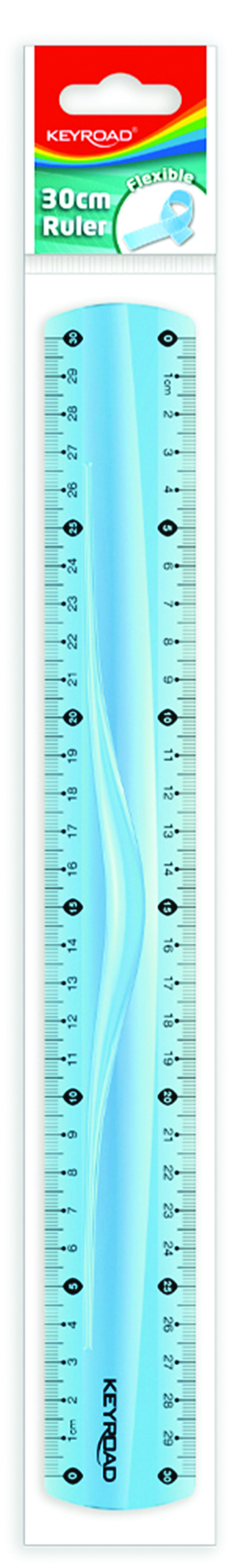 Linijka Keyroad, 30 cm, elastyczna, zawieszka, | biuroweokazje.pl | Weź najlepsze!