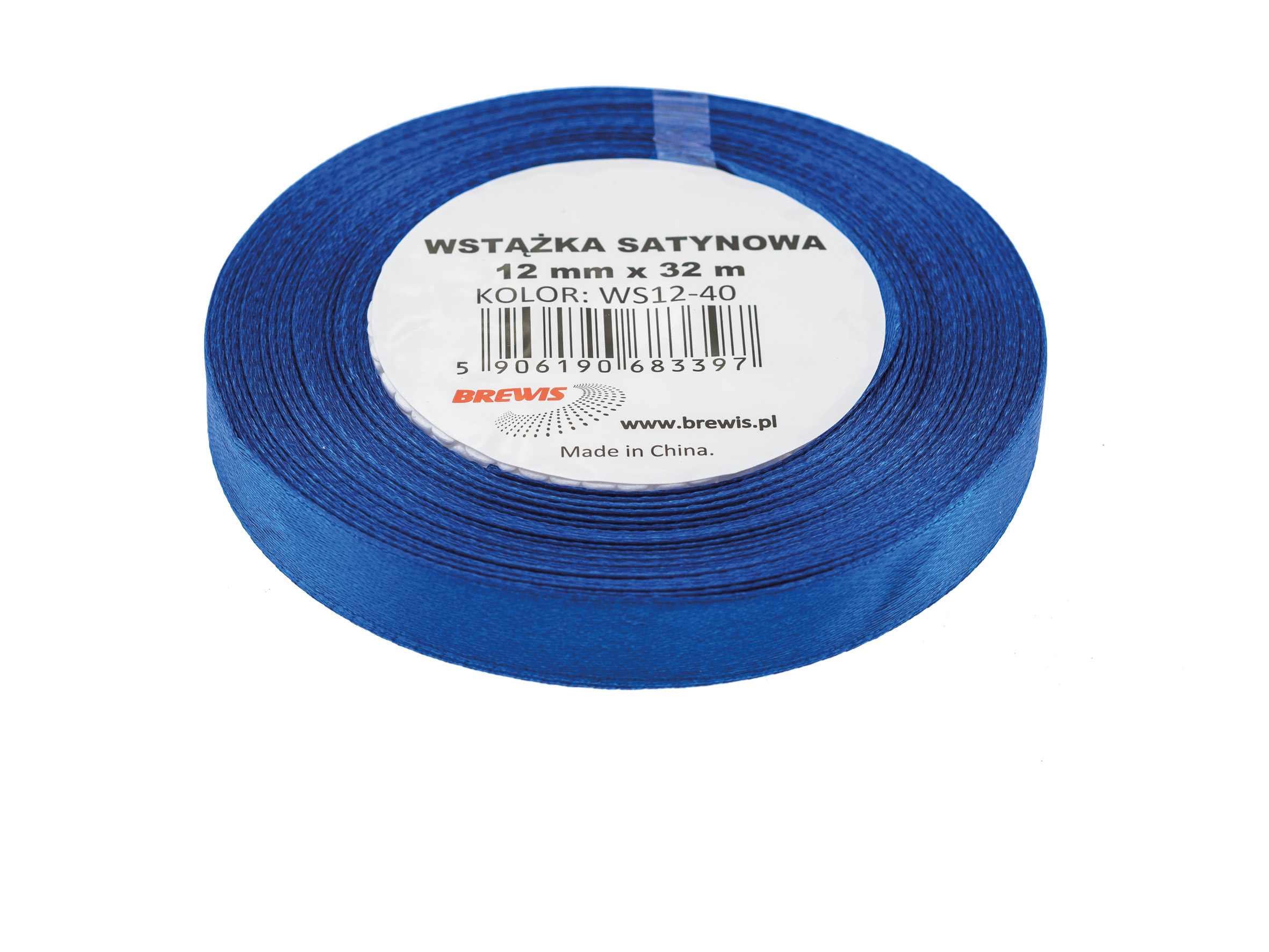 Wstążka Brewis satynowa 12 mm 32 m atramentowy | biuroweokazje.pl | Skorzystaj dziś!