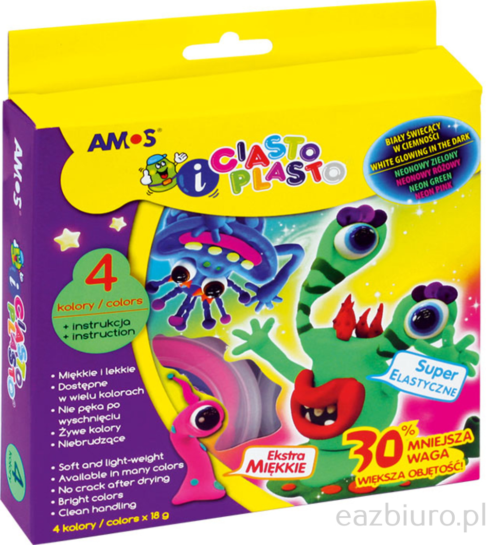 CiastoPlasto Amos iC18p4s fluo - 4 kol | biuroweokazje.pl | Sprawdź naszą propozycję