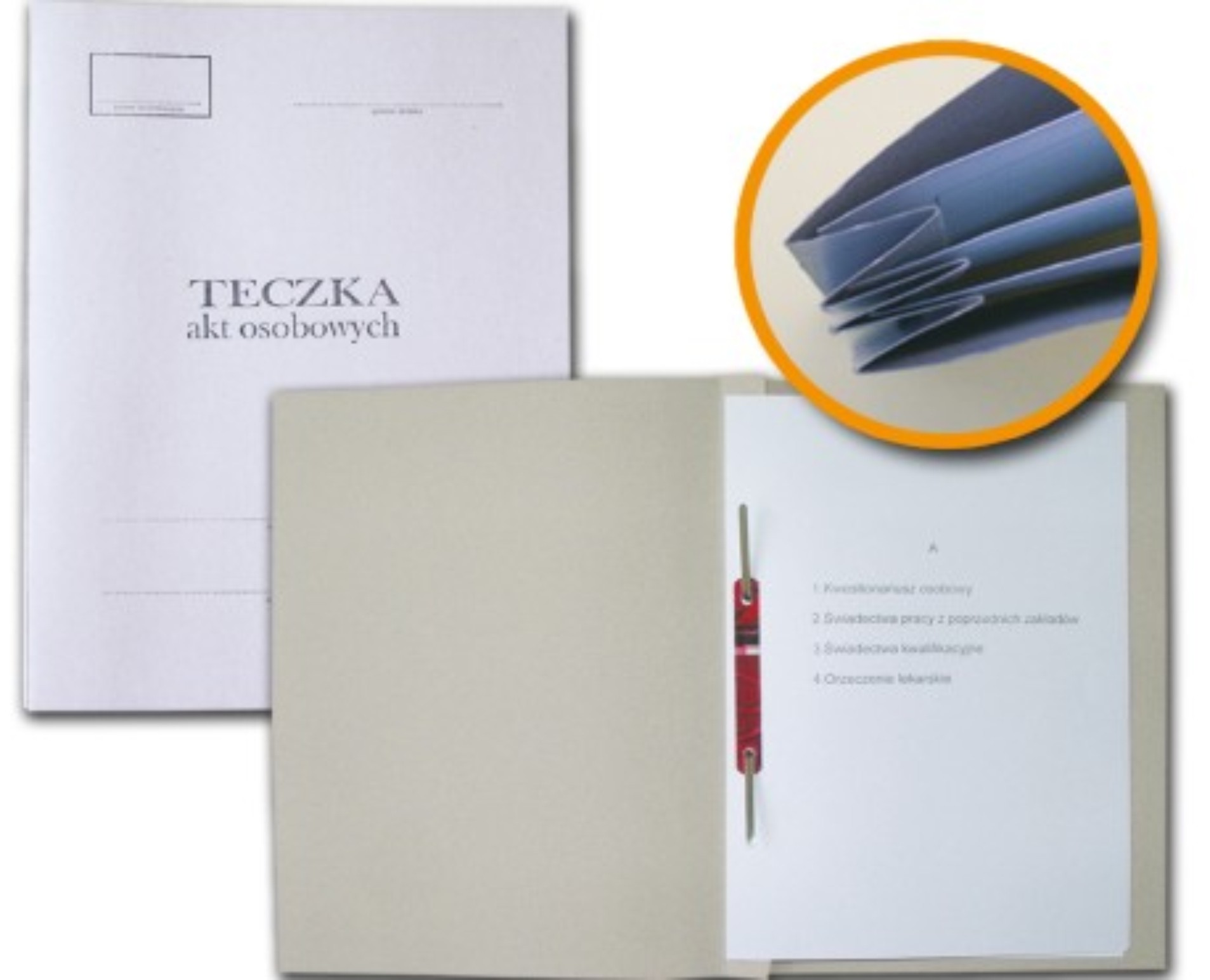 Teczka do akt osobowych tekturowa abcd Barbara | biuroweokazje.pl | Kup pewnie!