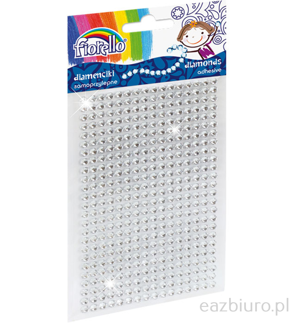 Diamenciki samoprzylepne Fiorello gr-ds039-4 srebrne | biuroweokazje.pl | Wybierz i kup!