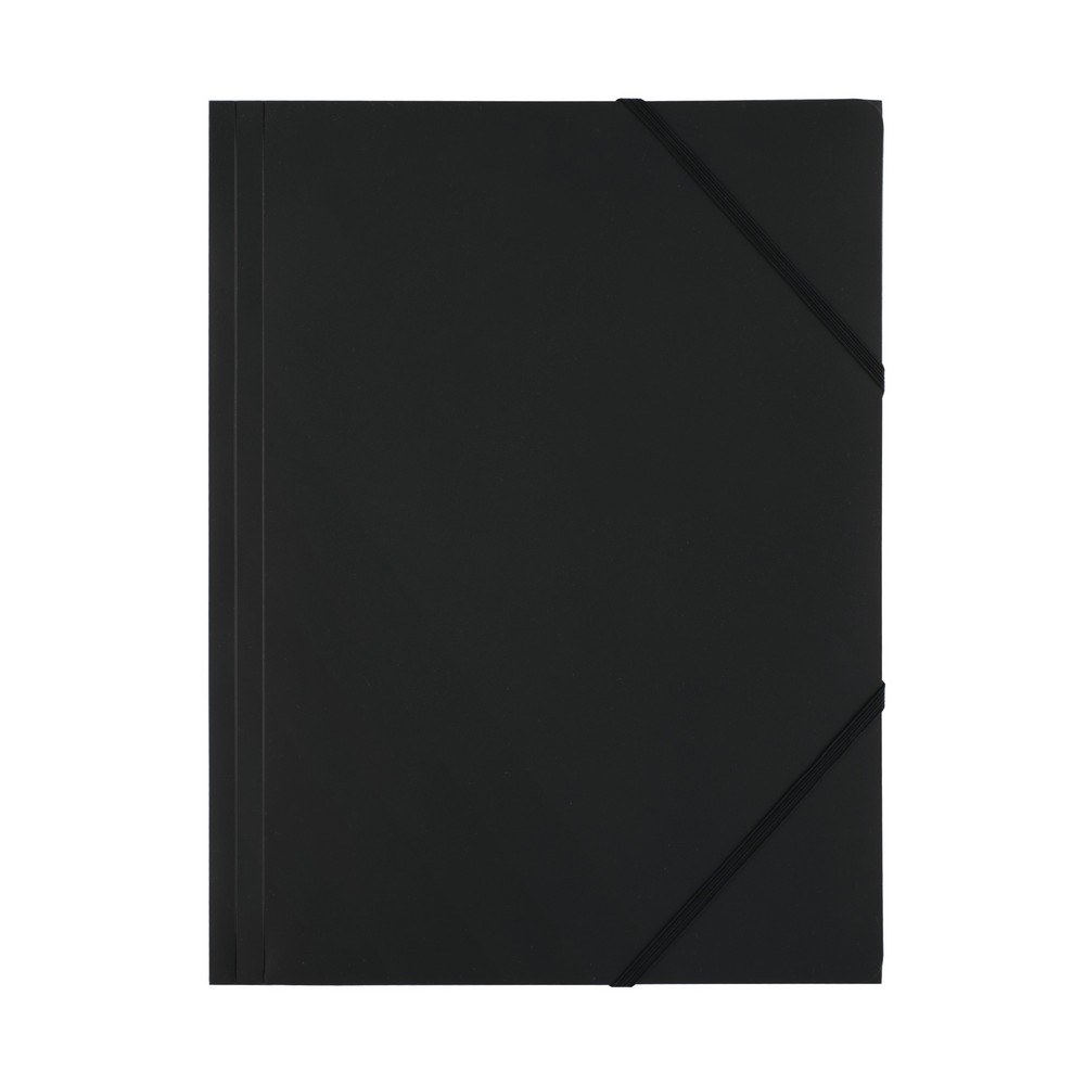 Teczka D Rect Plastikowa z gumką czarna | biuroweokazje.pl | Zamów od ręki!