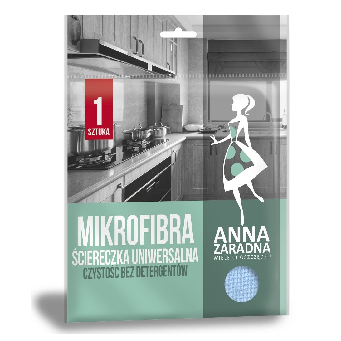 Uniwersalna ściereczka z mikrofibry Anna Zaradna | biuroweokazje.pl | Odbierz szybko!