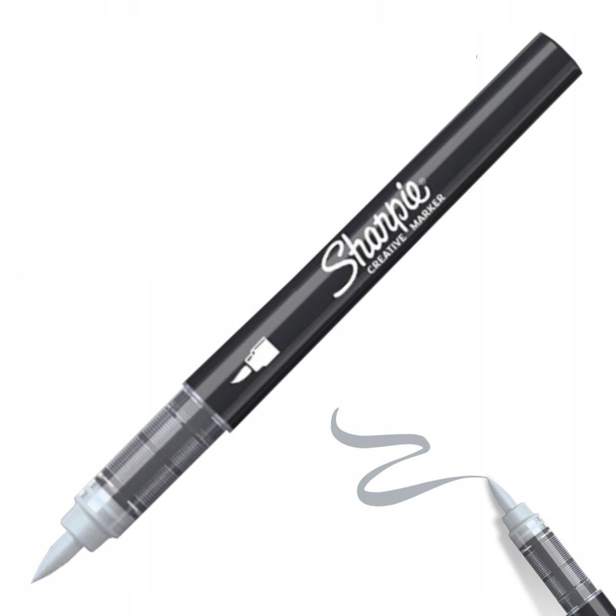 Sharpie kreatywny marker akrylowy brushpen cool grey (szary) | biuroweokazje.pl | Kup od razu!