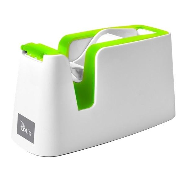 Podajnik do taśm Tetis bp011 biało-zielony | biuroweokazje.pl | Weź najlepsze!