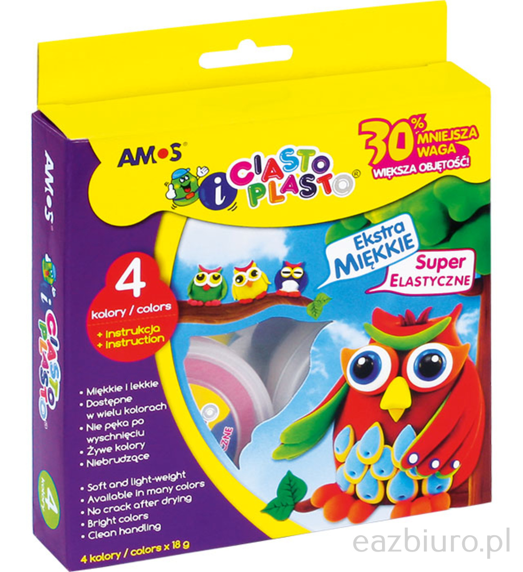 CiastoPlasto Amos iC18p4 - 4 kolory | biuroweokazje.pl | Zobacz i zamów