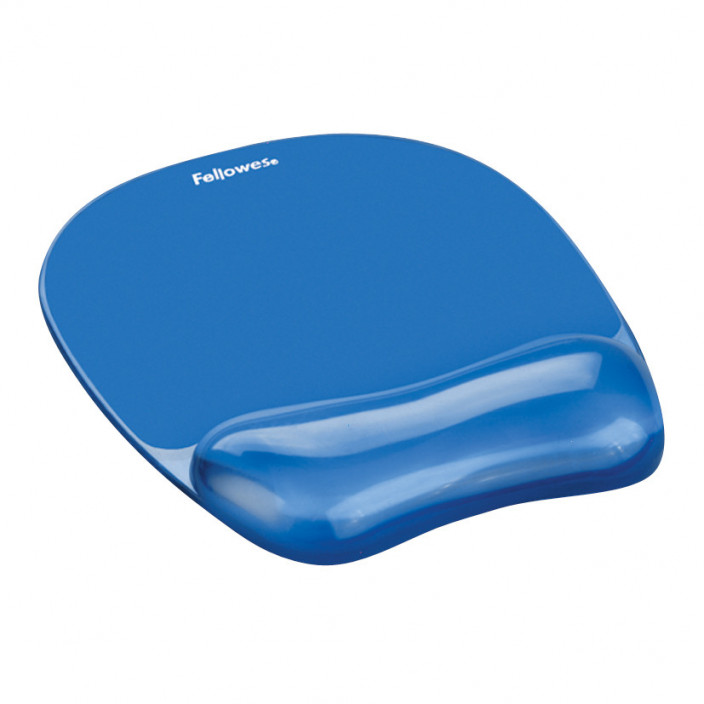 Podkładka pod mysz i nadgarstek niebieska crystal | biuroweokazje.pl | Kup w sekundę!