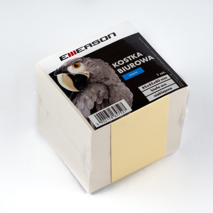 Kostka biała eco 85x85x80 nieklejona | biuroweokazje.pl | Wybierz i kup!