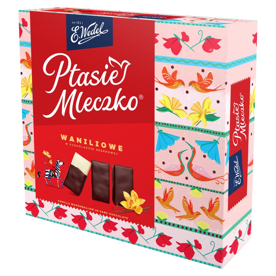 Ptasie mleczko EWedwl, waniliowe, 340 g | biuroweokazje.pl | Działaj śmiało!