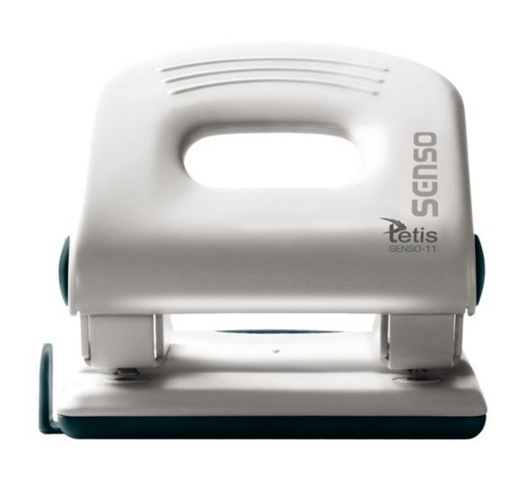 Dziurkacz senso metalowy 11 biało-czarny | biuroweokazje.pl | Zamów rozsądnie!