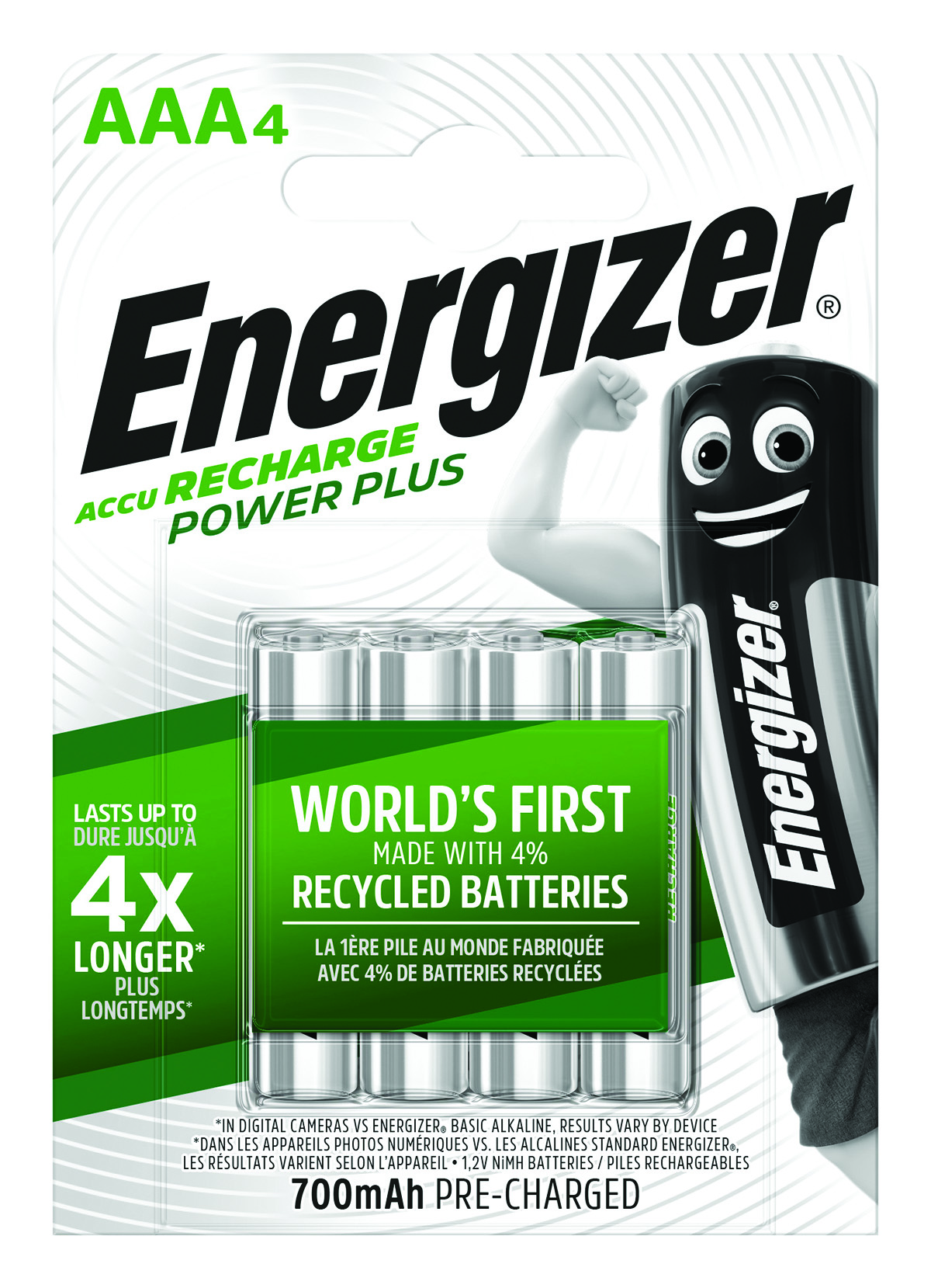 Bateria - akumulatory AAA Energizer Power+ 4 szt | biuroweokazje.pl | Zainwestuj w jakość