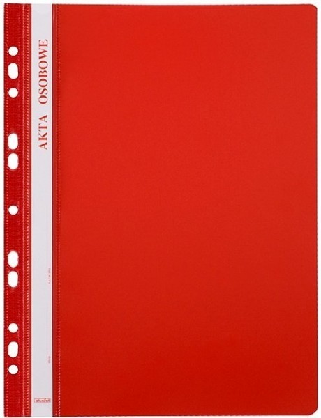 Teczka do akt osobowych skoroszyt oczkowy abcd czerwony | biuroweokazje.pl | Kup taniej!
