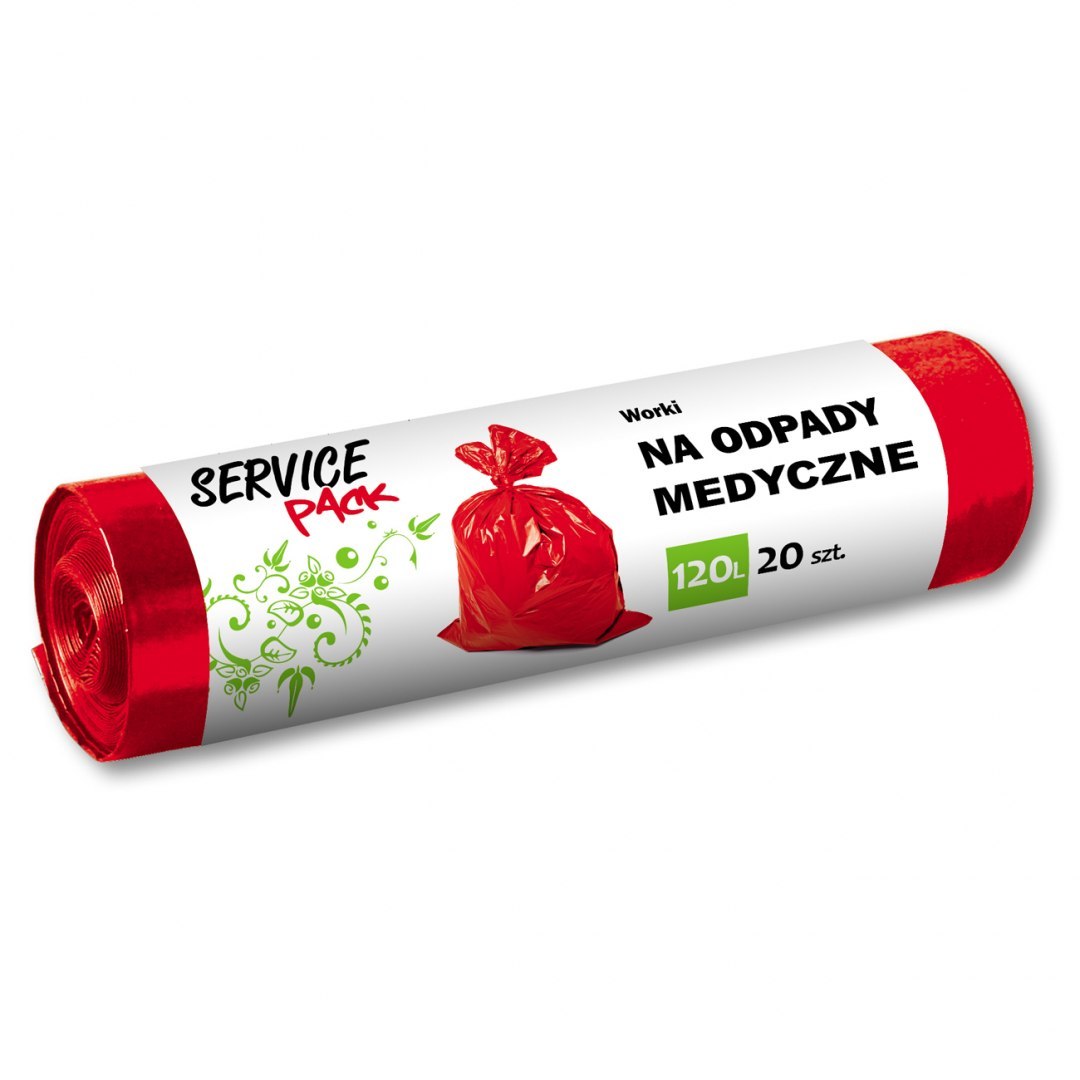 Worki na odpady medyczne ldpe 120 l zestaw 20 sztuk | biuroweokazje.pl | Zamów natychmiast!