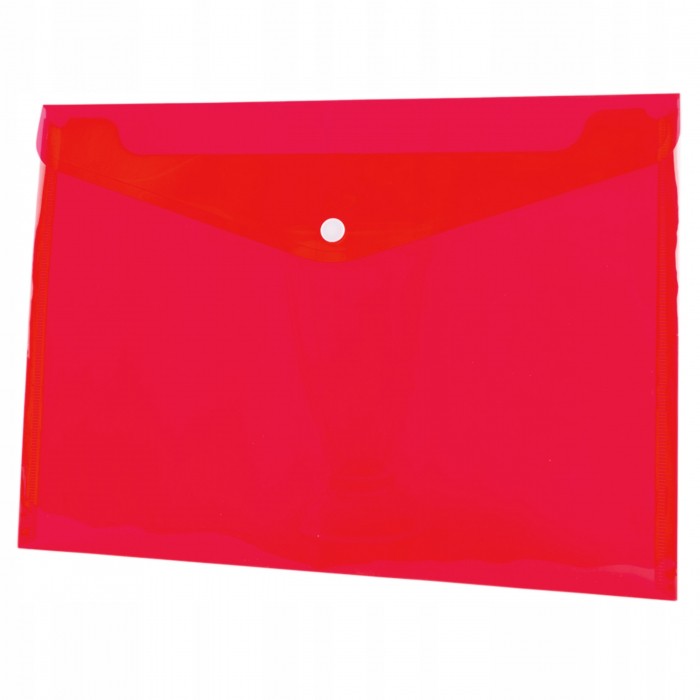 Koperta pp na zatrzask A5 czerwona Tetis | biuroweokazje.pl | Kliknij i kup!