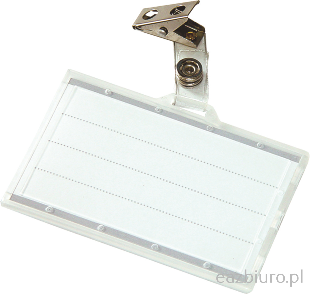 Identyfikator holder z klipsem Donau | biuroweokazje.pl | Weź najlepsze!