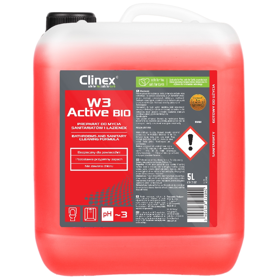 Clinex w3 active bio preparat do mycia sanitaria | biuroweokazje.pl | Wybierz mądrze