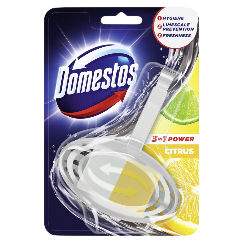 Kostka toaletowa Domestos citrus, w koszyku, 35 g | biuroweokazje.pl | Dodaj do koszyka!