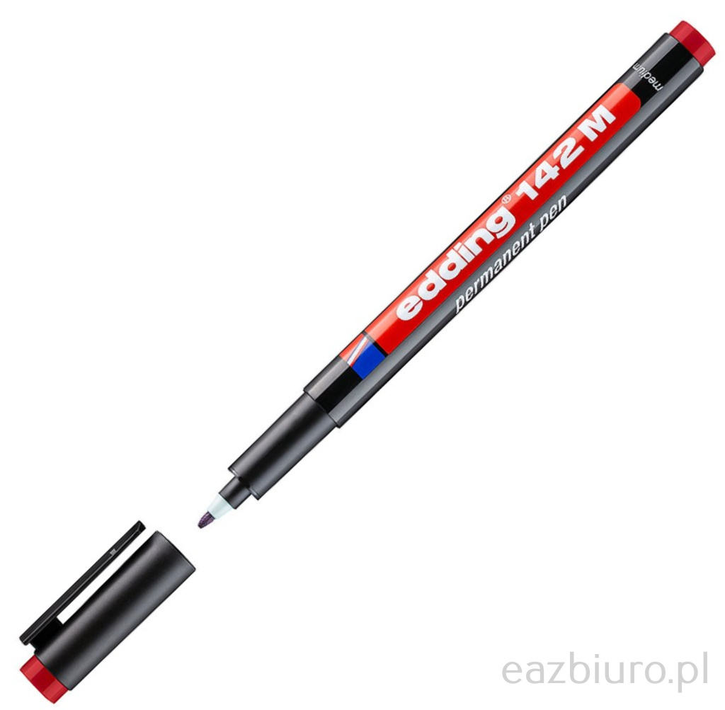 Foliopis Edding o HP 142 m czerwony | biuroweokazje.pl | Zamów online!