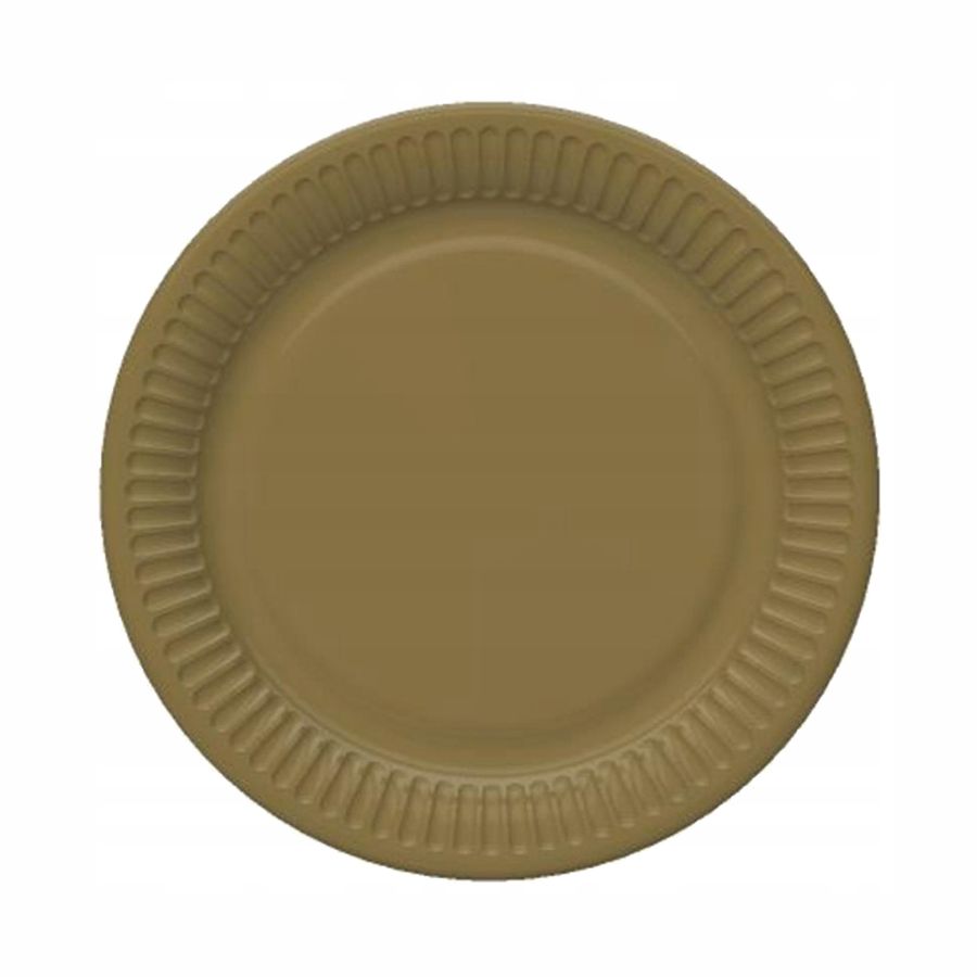 Talerzyki papierowe Gold 18 cm zestaw 8 sztuk. POLMAK | biuroweokazje.pl | Skorzystaj dziś!