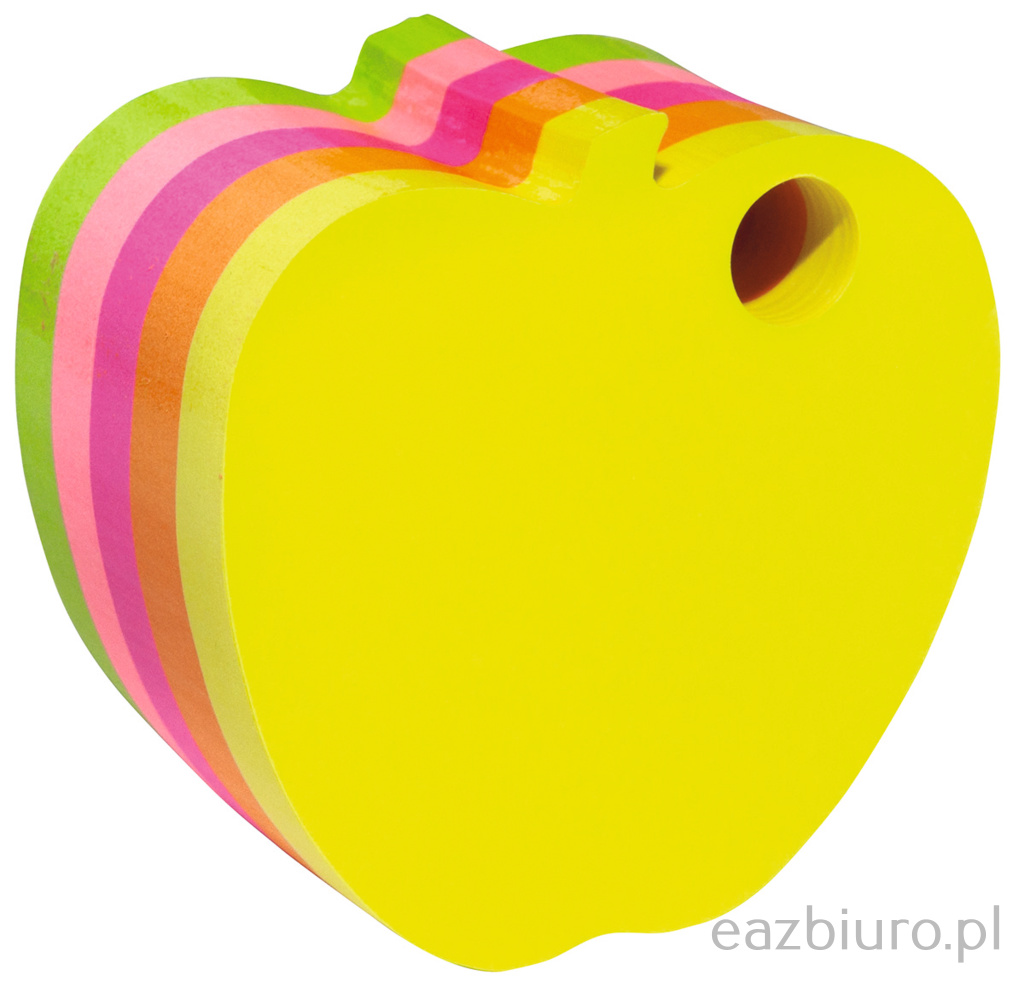 Bloczek samoprzylepny Donau jabłko 400 kartek mix kolorów | biuroweokazje.pl | Wybierz mądrze!