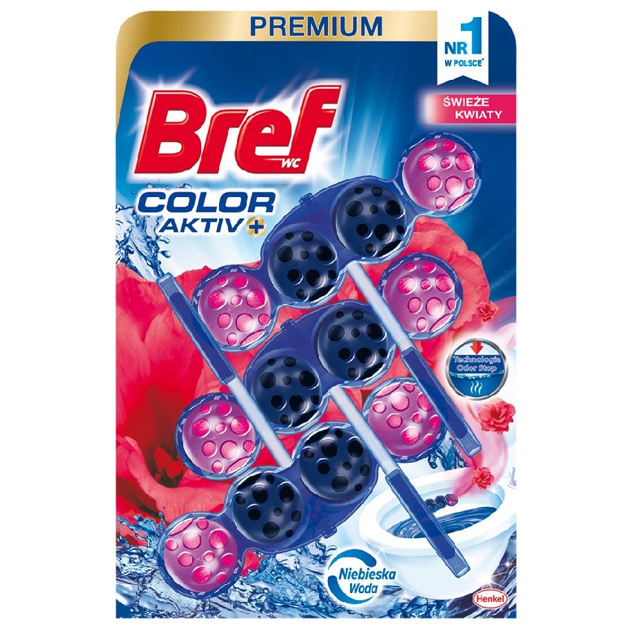 Bref kulki barwiące do wc 3x50g flowers | biuroweokazje.pl | Zyskaj więcej już dziś