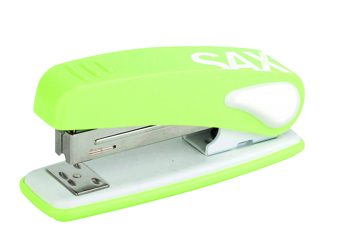 Zszywacz Sax239 design, zszywa do 25 kartek, jasnozielony | biuroweokazje.pl | Weź zanim zniknie!