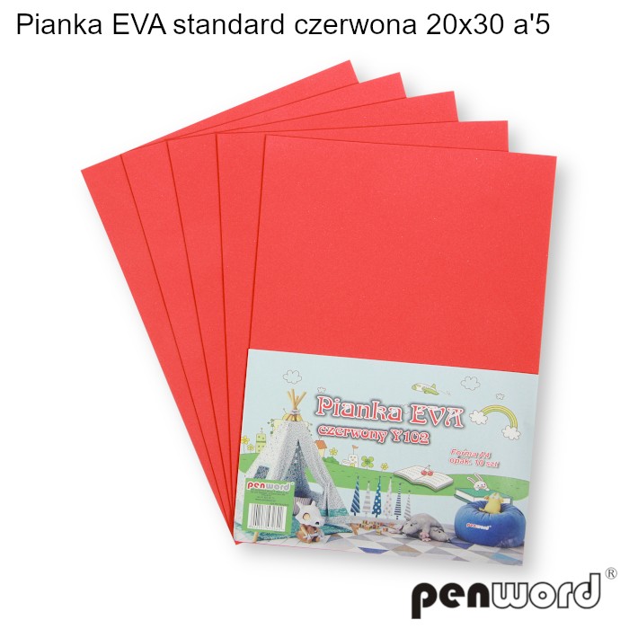 Pianka eva standard czerwona 20x30 a'5 | biuroweokazje.pl | Kup w promocji!