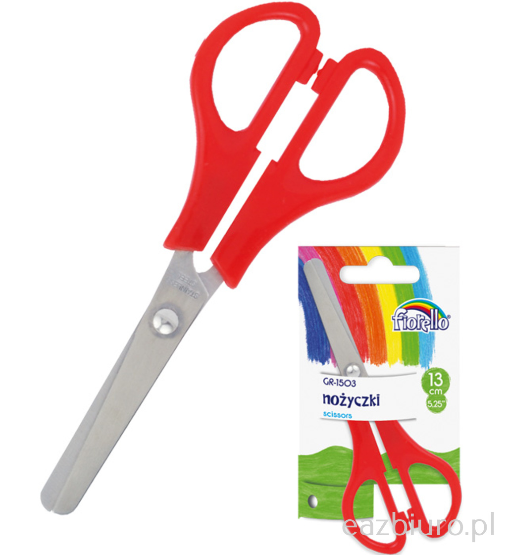 Nożyczki Fiorello 5,25 gr-1503 - 13 cm szkolne | biuroweokazje.pl | Sprawdź ofertę!